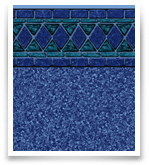 Hampton Blue w/ Blue Beach Pebble Bottom