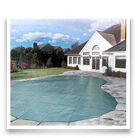 Inground Pool with Pool Cover